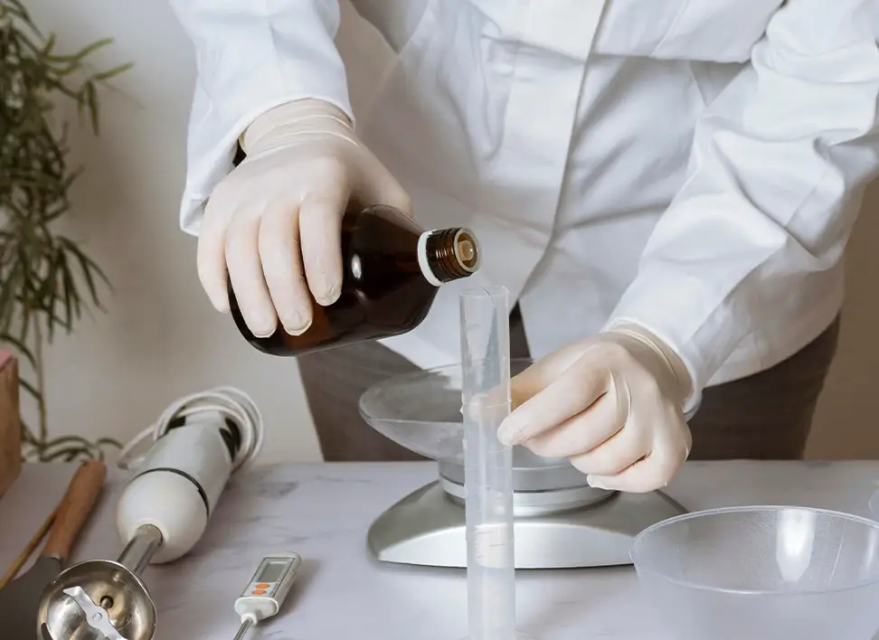 Perfume creation process in action, highlighting the artistry and science beyond simple fragrance making.
